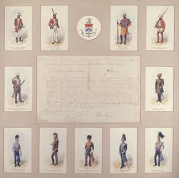 Militäruniformen der britischen und indischen Armeen
